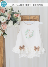 PO100: Linen Cross Skirted Bubbled