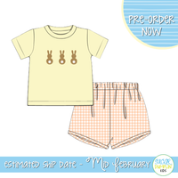 PO110: Bunny Tails Boys Short Set