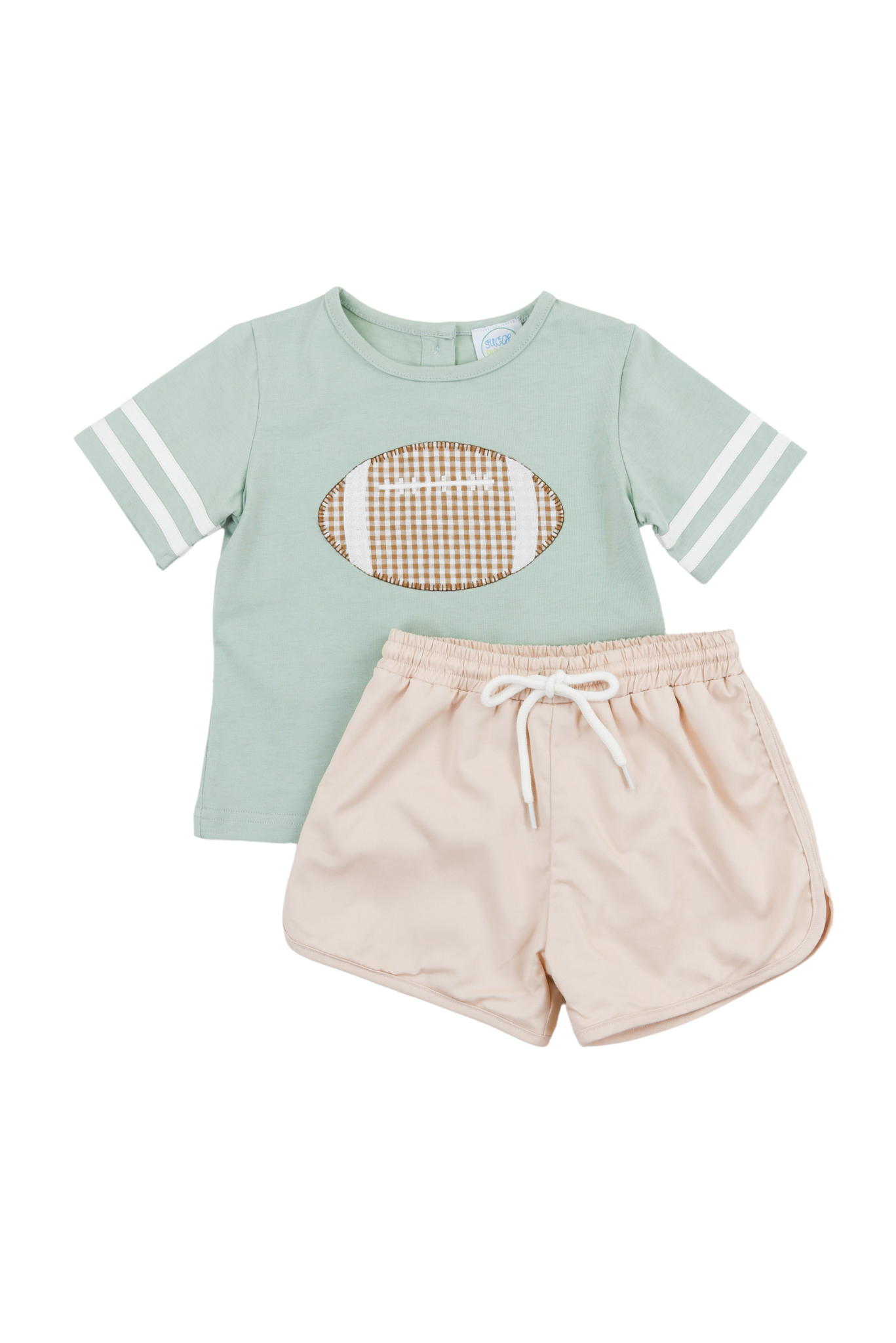 Boys Football Applique Short Set