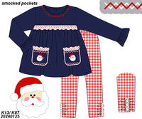 PO97: Here Comes Santa Clause Girls Pants Set
