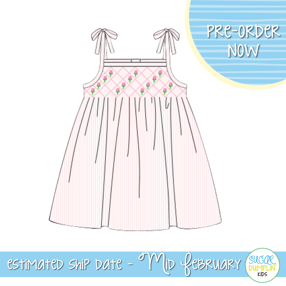 PO110: Pink Petal Girls Dress