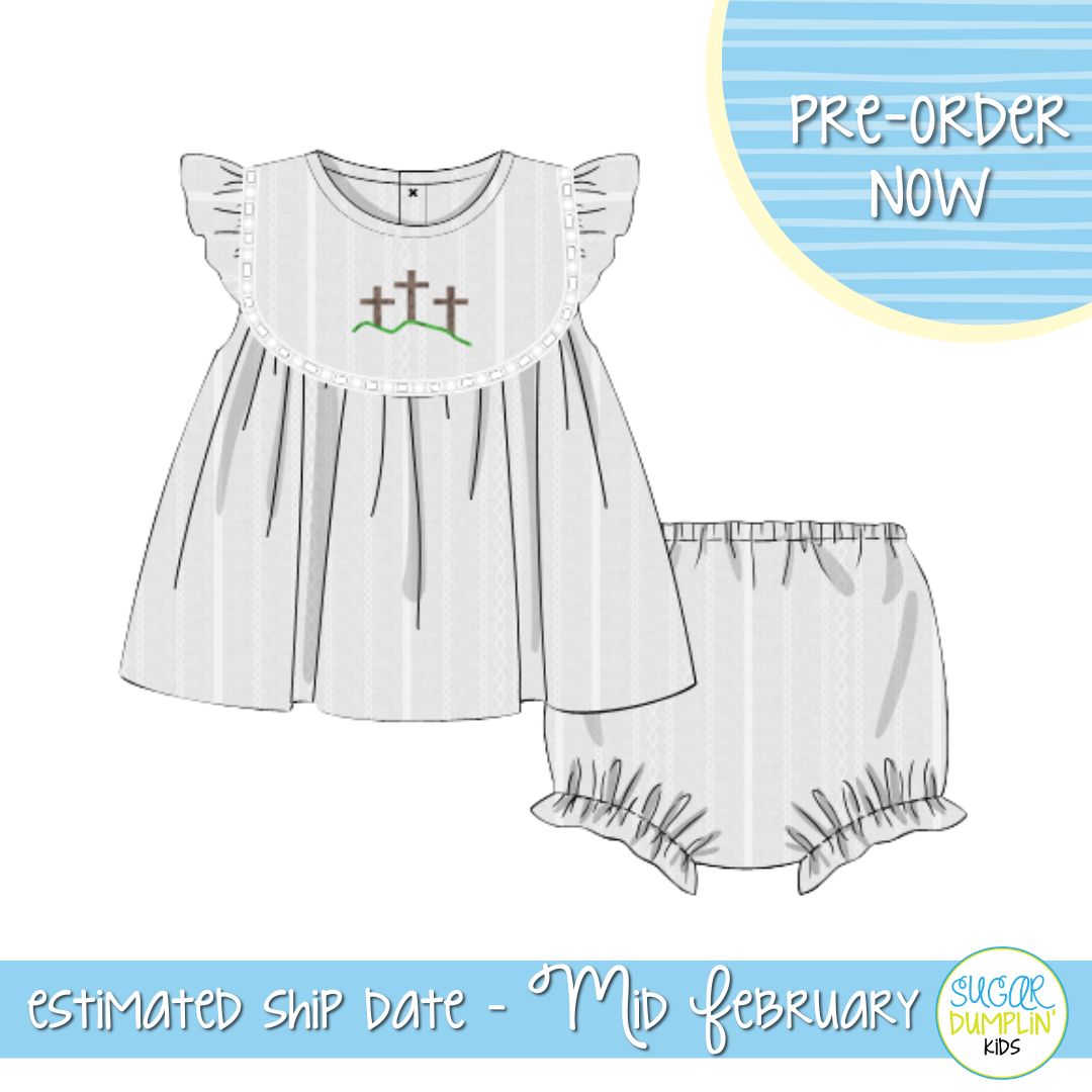 PO110: At the Cross Girls Bloomer Set