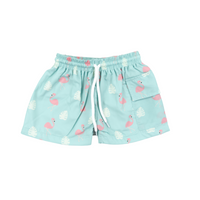 Boys Fun Flamingo Swim Shorts