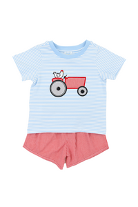Boys Little Red Tractor Short Set