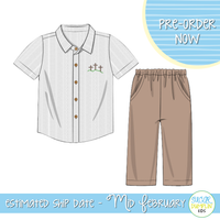PO110: At the Cross Boys Pant Set
