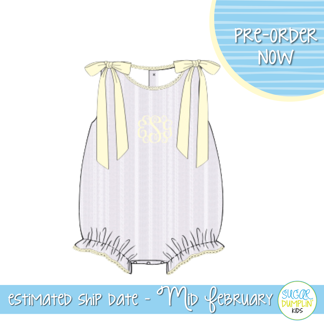 PO110: Linen White Girls Bubble