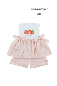 Girls Football & Pumpkins Short Set