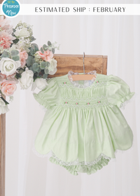 PO100: Elegant Smocked Bloomer Set