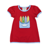 Crayon Box Applique Girl Dress