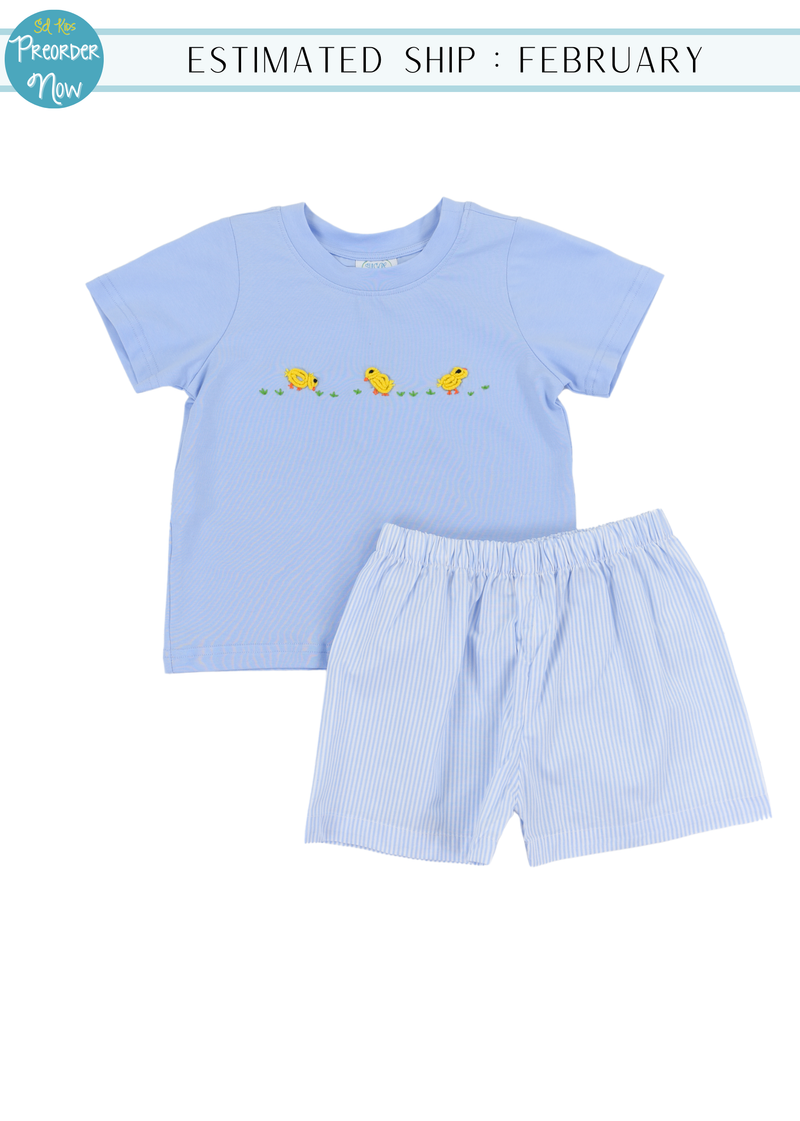 PO100: Bullion Duckies Boys Short Set