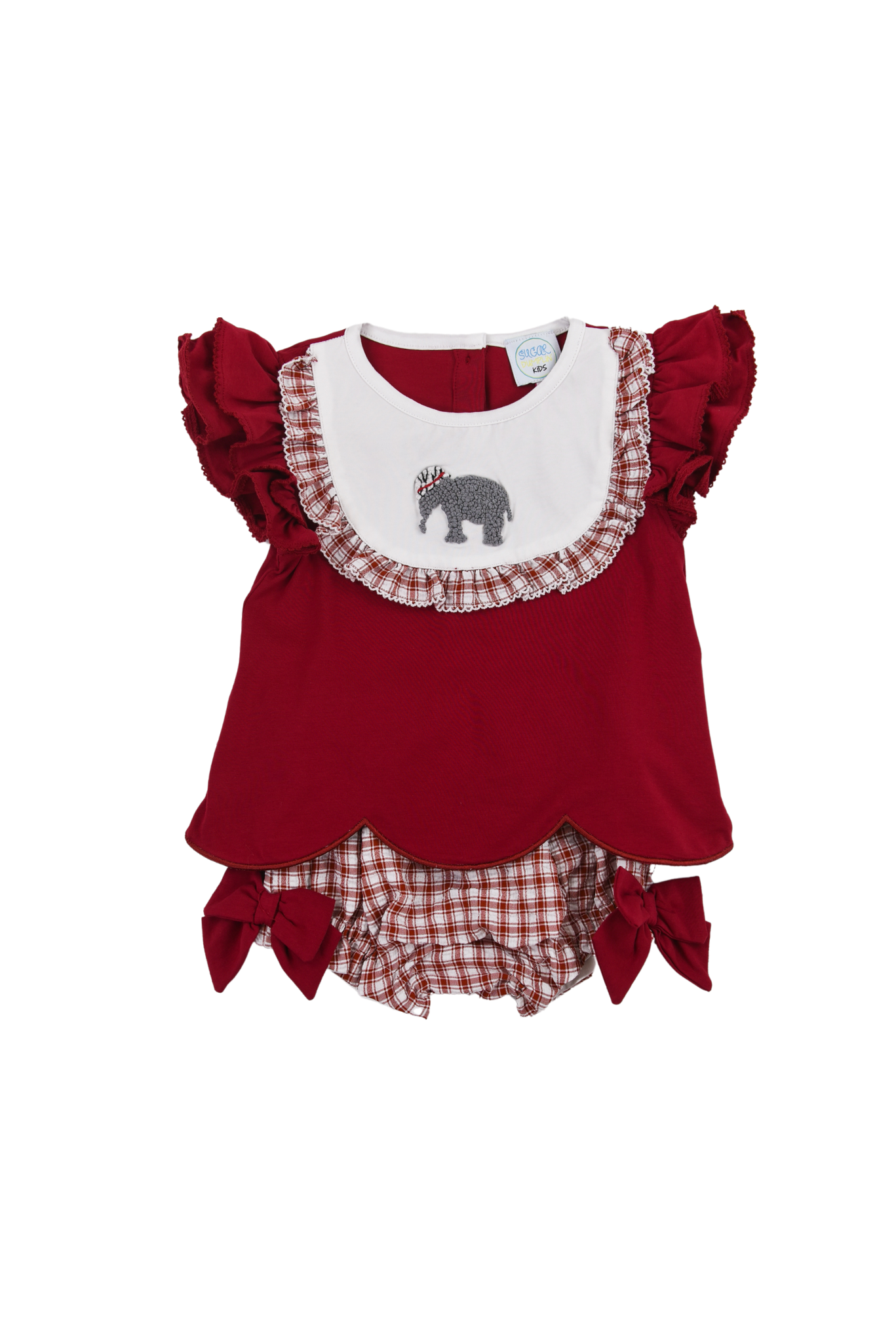 Girls Elephant Bloomer Set