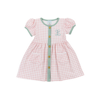 Girls Windowpane Dress