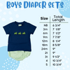 Boys Cute and Crabby Diaper Set