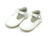 Elodie Girls Scalloped T-Strap Mary Jane Crib Shoe (Infant)