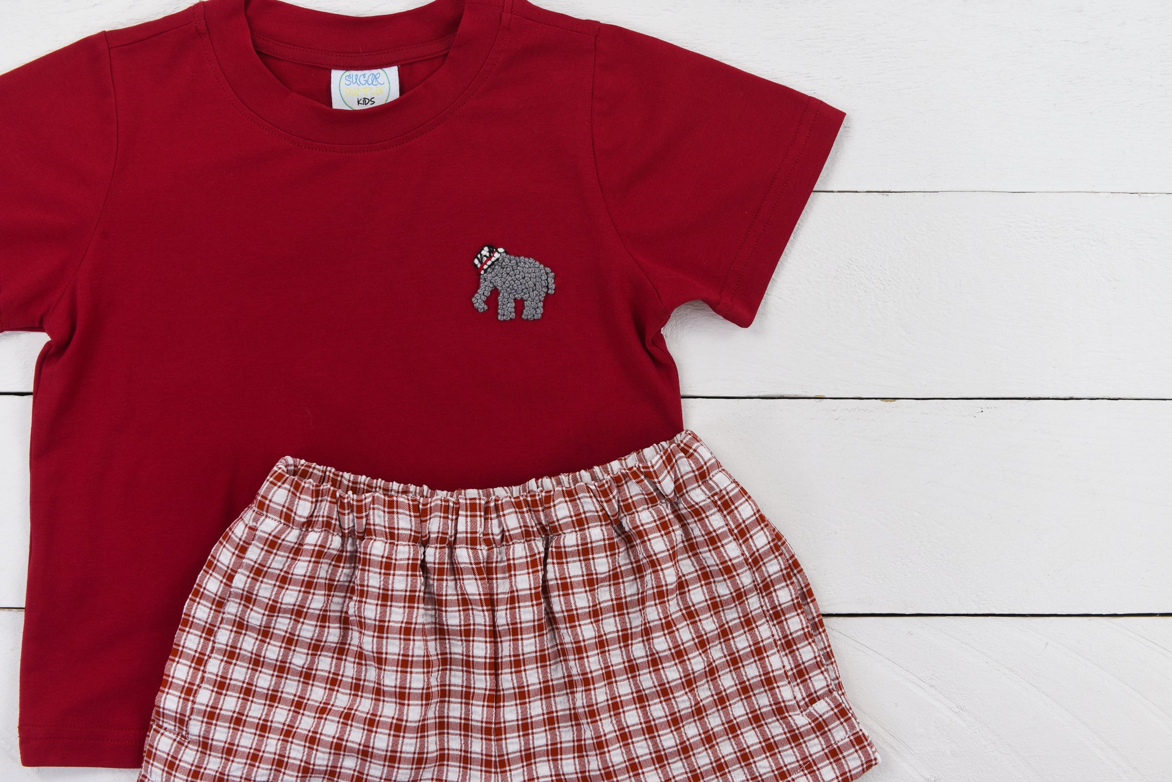 Boys Elephant Short Set