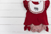 Girls Elephant Bloomer Set