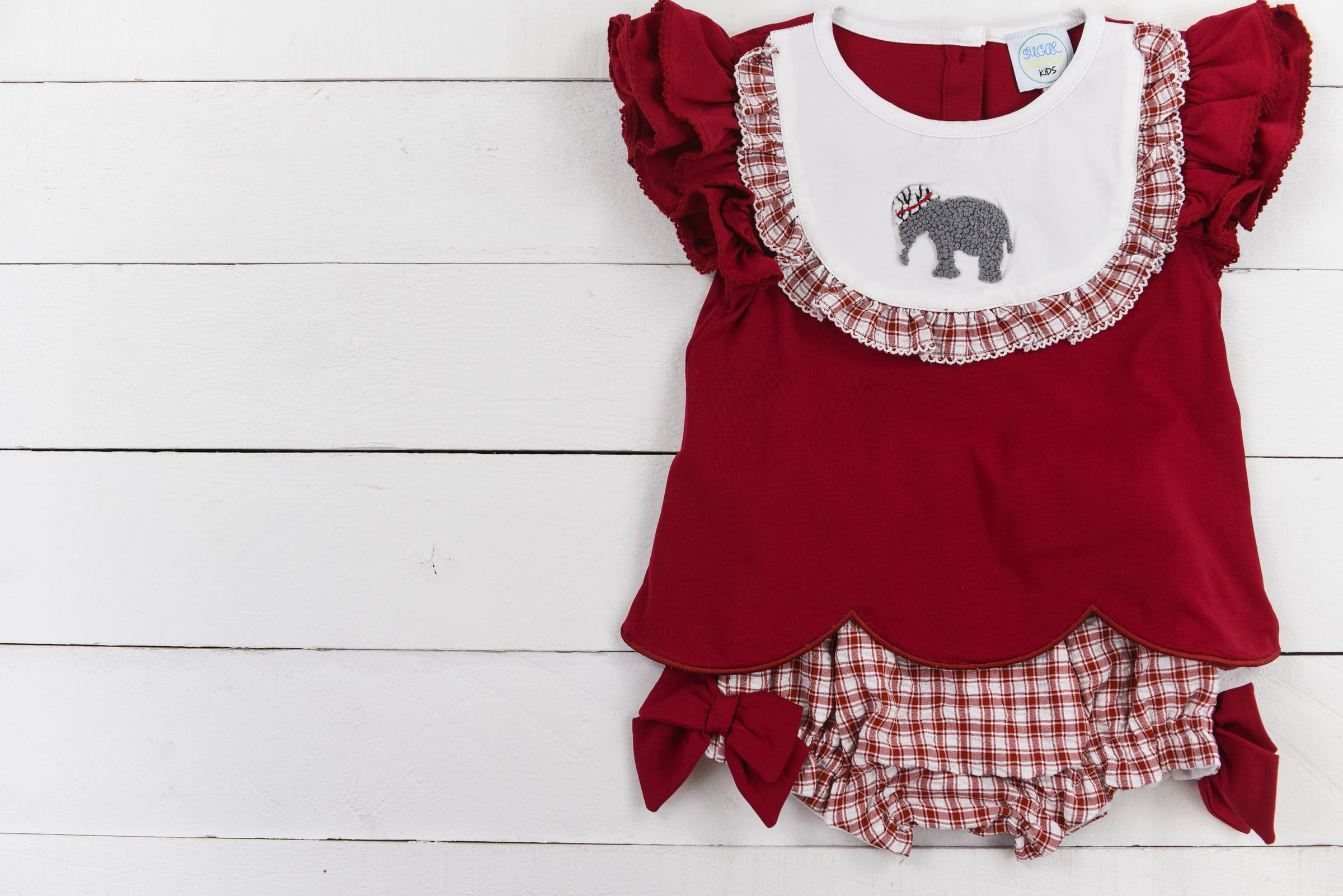 Girls Elephant Bloomer Set