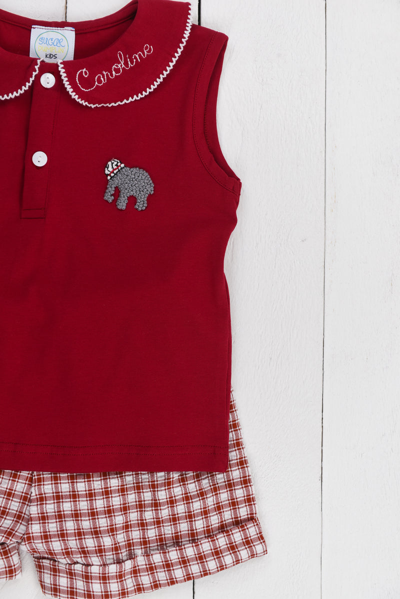 Girls Elephant Short Set