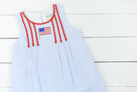 Blue Stripe Flag Dress