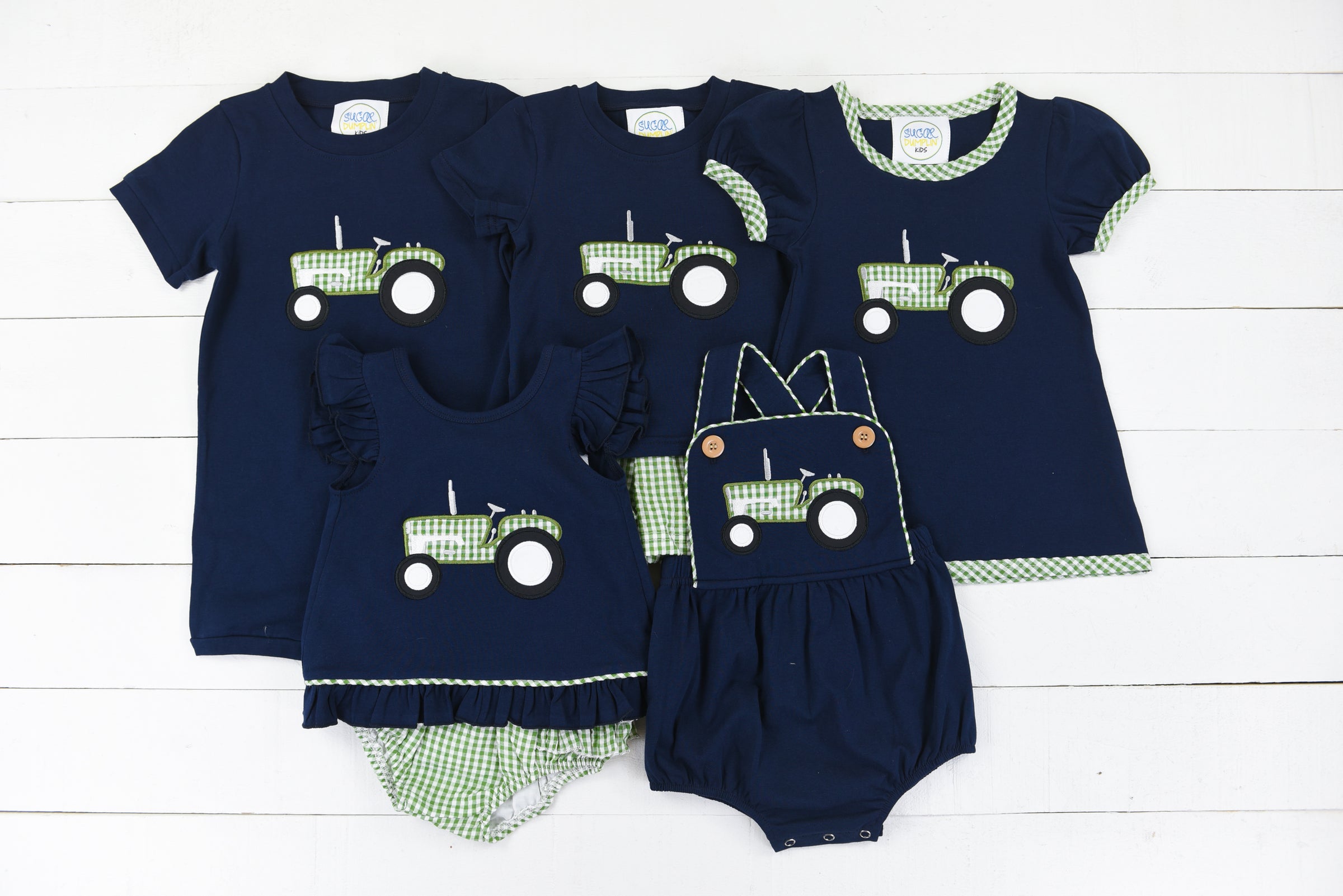 Tractor Appliqué Girl Dress