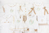 PO100: Linen Cross Girl Bubble Short Set