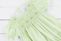 PO100: Elegant Smocked Girls Bubble