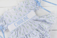 PO100: Spring Name Smock Bloomer Set