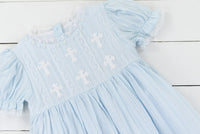 PO100: Embroidered Crosses Dress