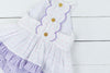 PO100: Purple Swiss Dot Bloomer Set