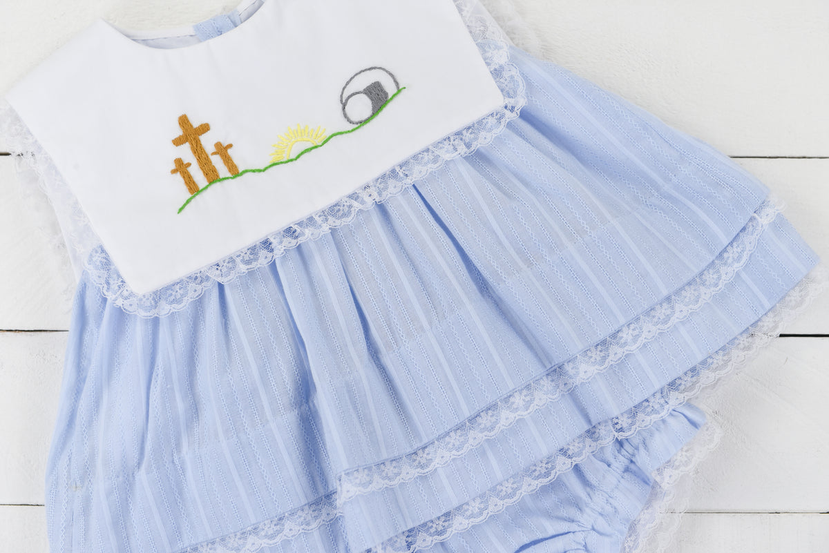 PO100: He is Risen Girls Bloomer Set