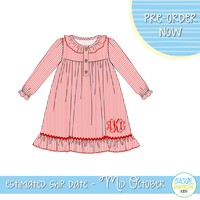 PO97: Red Stripe Nightgown