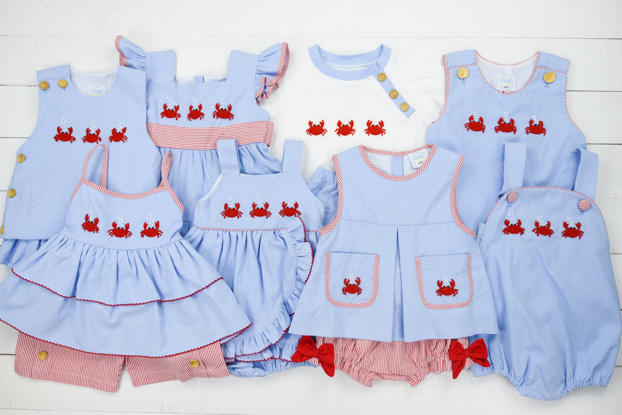 Girls Cute and Crabby Bloomer Set