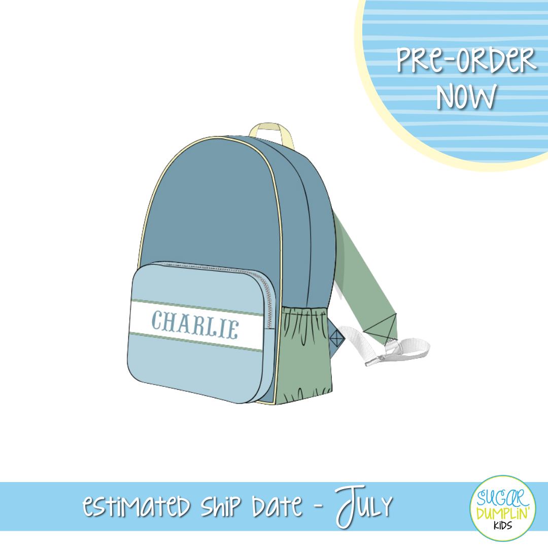 PO113: Boys Color Block Backpack