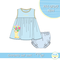 PO111: April Showers Collection Girls Bloomer Set