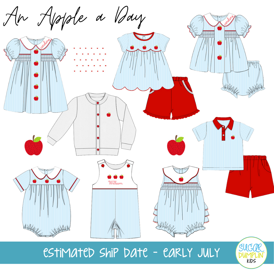 PO93: Girls An Apple A Day Dress