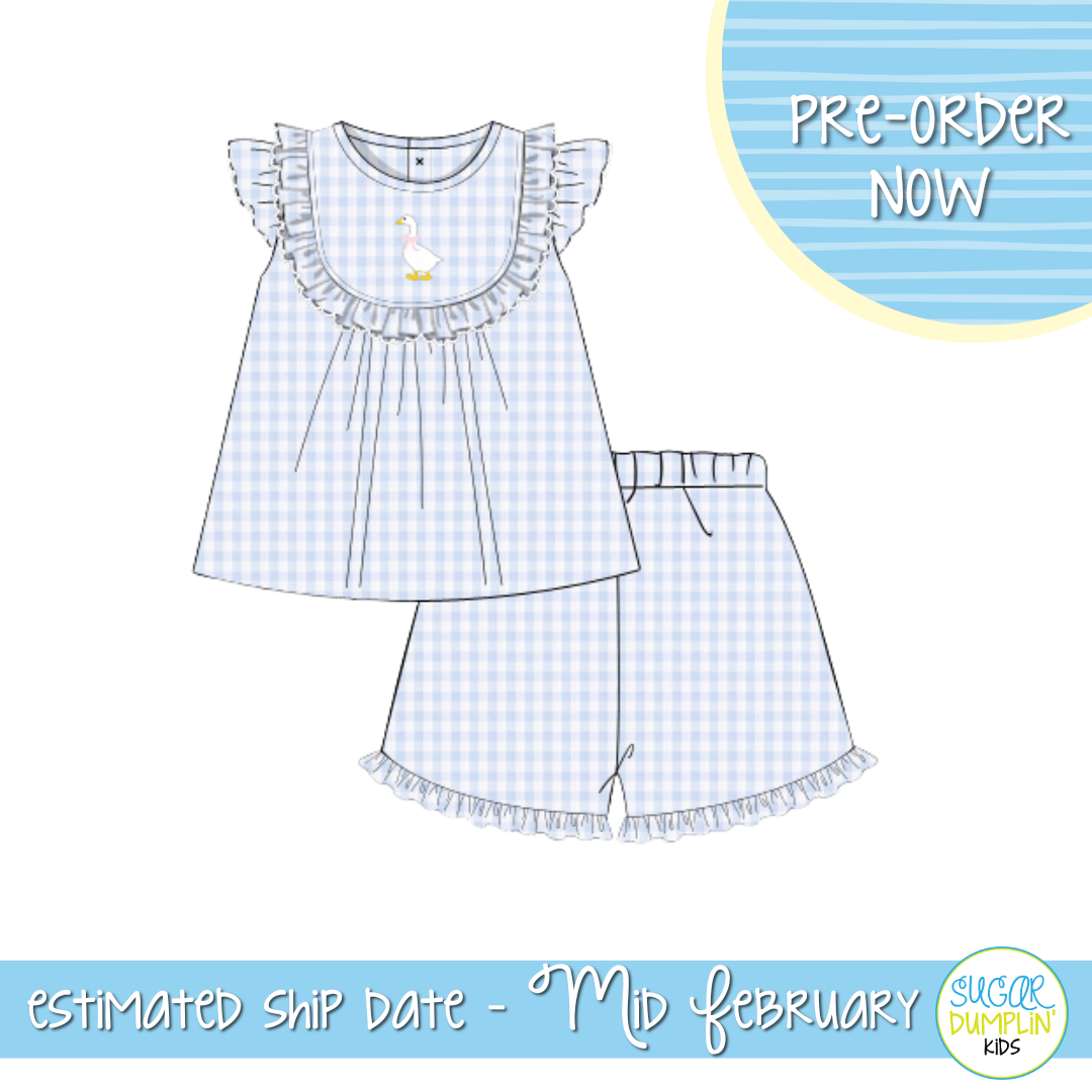 PO110: Silly Goose Girls Short Set