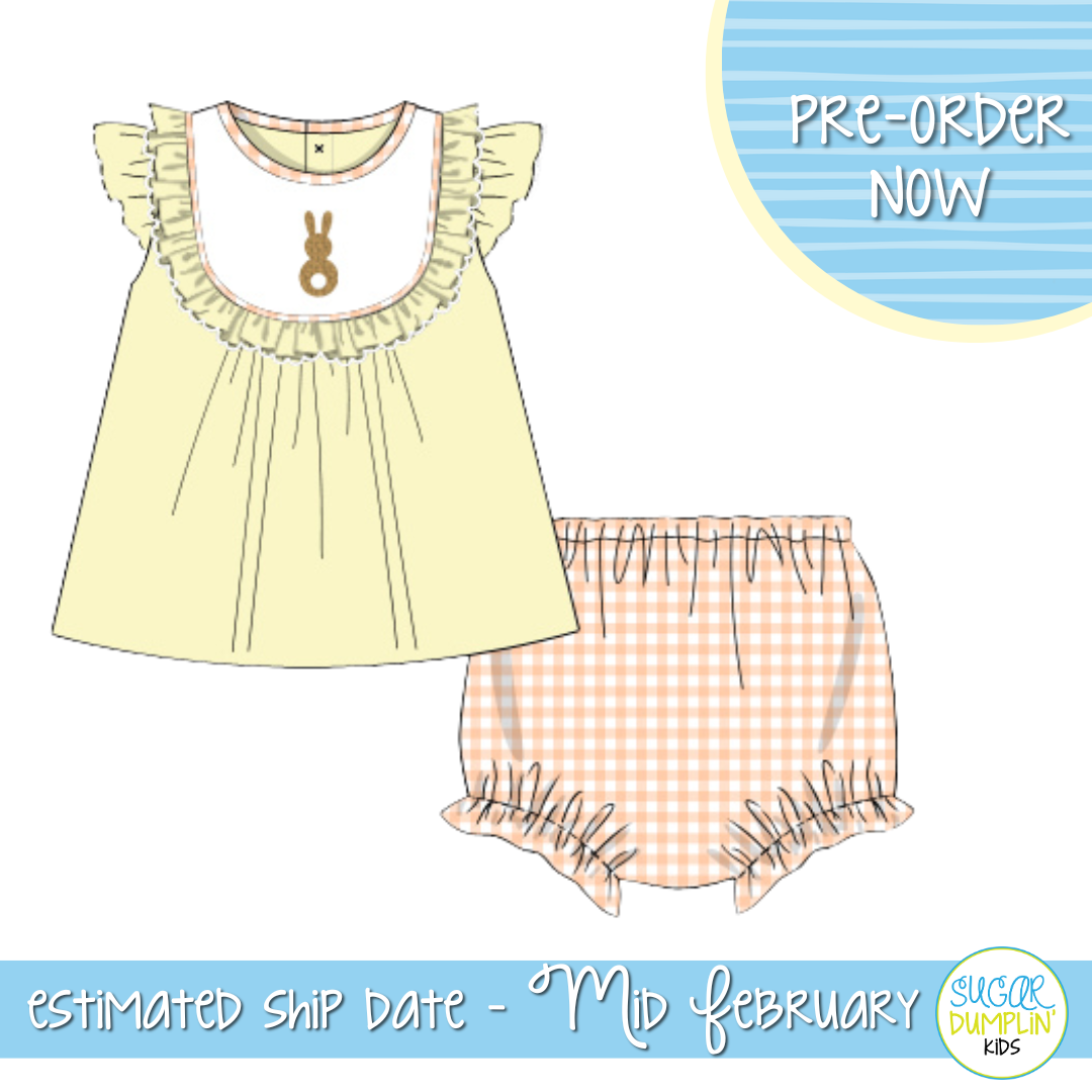 PO110: Bunny Tails Girls Bloomer Set