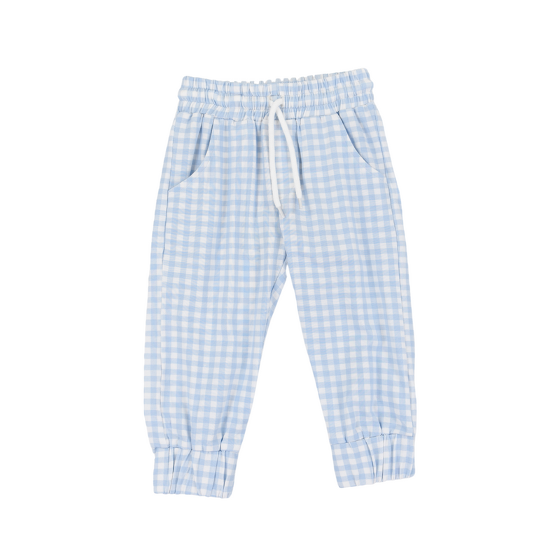 Mix And Match Blue Gingham Joggers