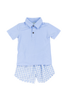 Boys Baby Blue Shorts Set