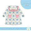 PO109: Bows and Blues Girls Dress