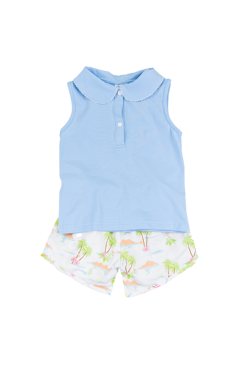 Girls Island Time Shorts Set