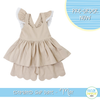 P0102: Linen Dunes Girls Short Set