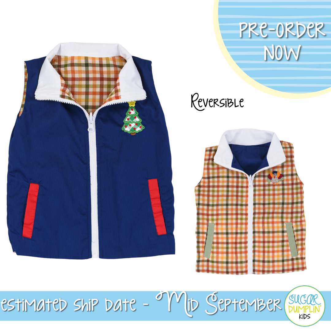 Boys Seasonal Reversible Vest