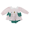 Gingerbread Smock Girl Bloomer Set