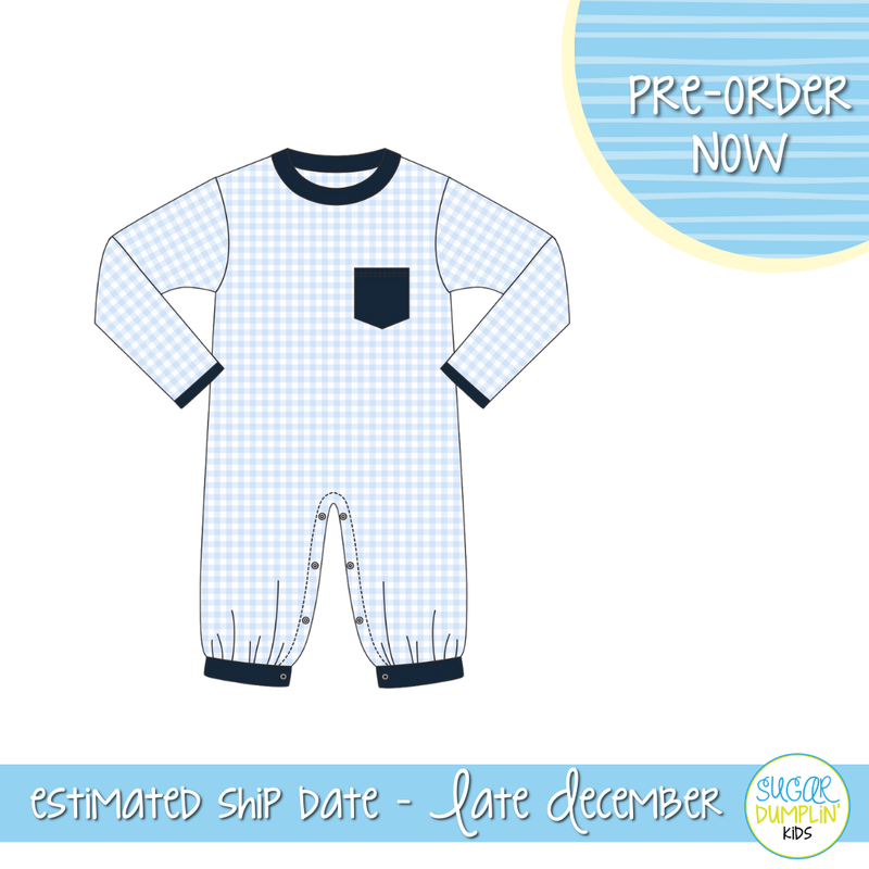 PO109: Simple Knit Boys Romper