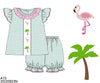 Girls Flamingo Diaper Set
