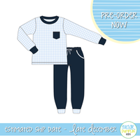 PO109: Simple Knit Boys Jogger Set