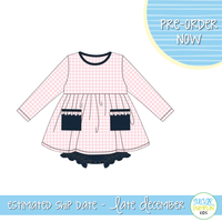 PO109: Simple Knit Girls Skirted Bubble