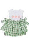Girls Dressy Pumpkin Short Set