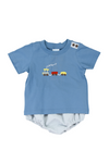 Boys Train Diaper Set